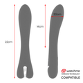 BRILLY GLAM - Ryan Vibrator med WatchMe-fjernkontroll