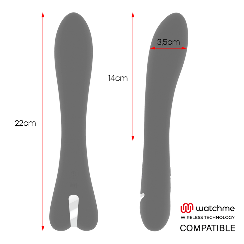 BRILLY GLAM - Ryan Vibrator med WatchMe-fjernkontroll