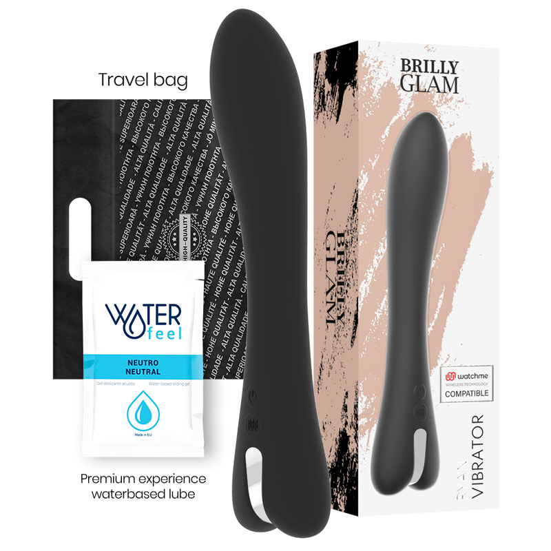 BRILLY GLAM - Ryan Vibrator med WatchMe-fjernkontroll