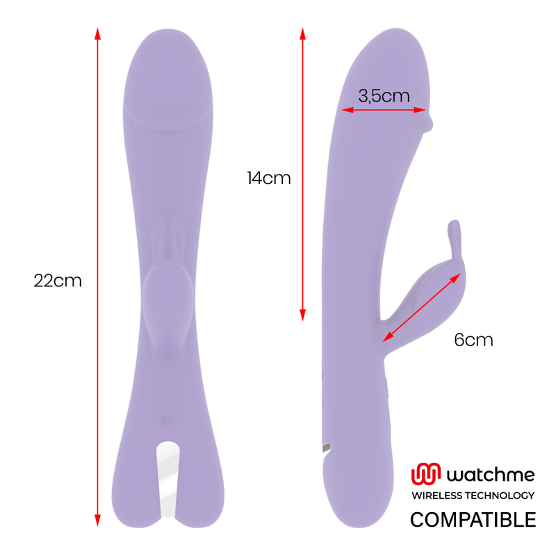 MR BOSS - Aitor Rabbitvibrator med WatchMe-fjernkontroll