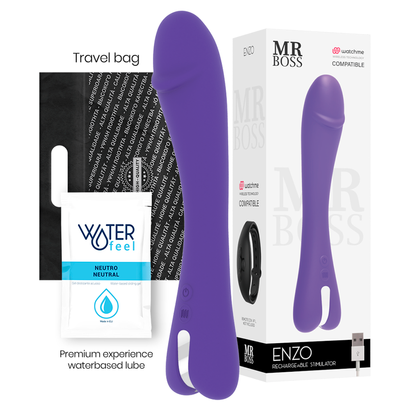 MR BOSS - Enzo Vibrator med WatchMe-fjernkontroll