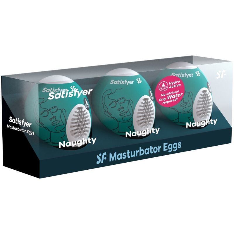 SATISFYER - Masturbator-egg 3-pakning Naughty