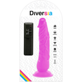 DIVERSIA - Fleksibel Vibrerende Dildo Lilla 21 cm
