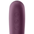 SATISFYER - Dual Kiss Lufttrykksvibrator Vinrød