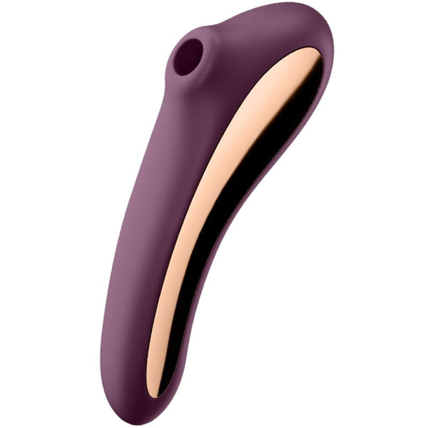 SATISFYER - Dual Kiss Lufttrykksvibrator Vinrød