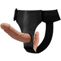 BAILE - Ultra Passionate Dobbel dildo med seletau Naturlig
