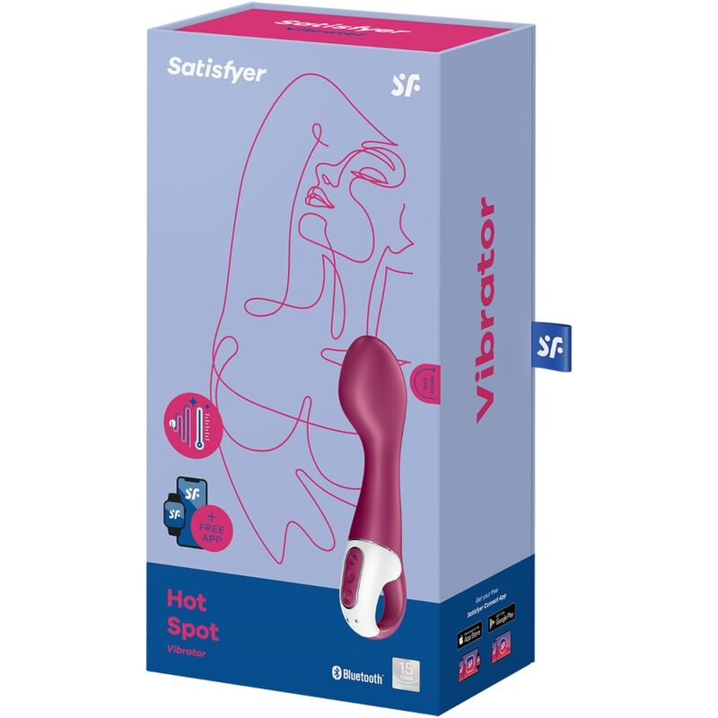 SATISFYER - Hot Spot App-styrt G-punktsvibrator med varme