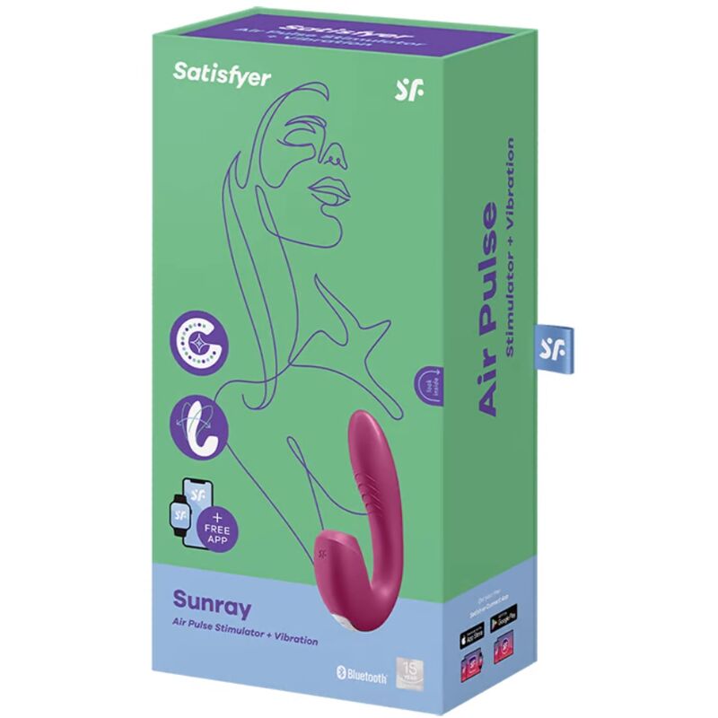 SATISFYER - Sunray App-styrt Rabbitvibrator med lufttrykk