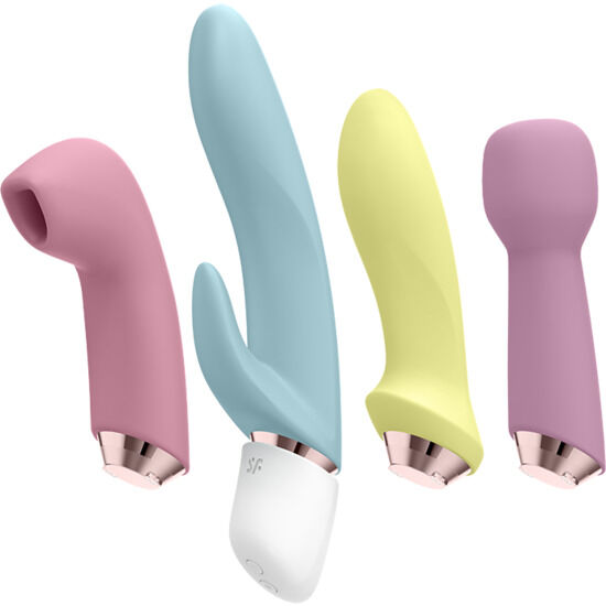 SATISFYER - Marvelous Four Vibrator- og lufttrykk-sett