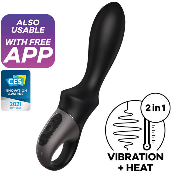 SATISFYER - Heat Climax Analvibrator med app og varme