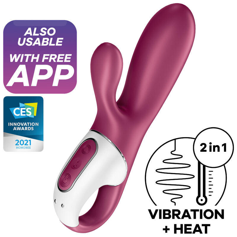 SATISFYER - Hot Bunny G-punktsvibrator med varme og app