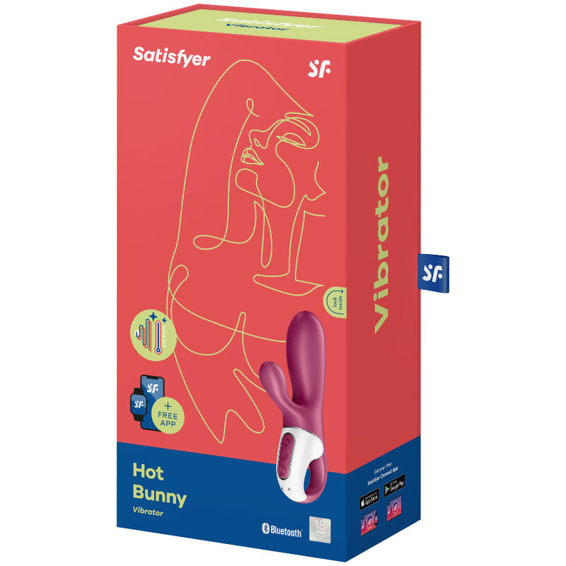 SATISFYER - Hot Bunny G-punktsvibrator med varme og app