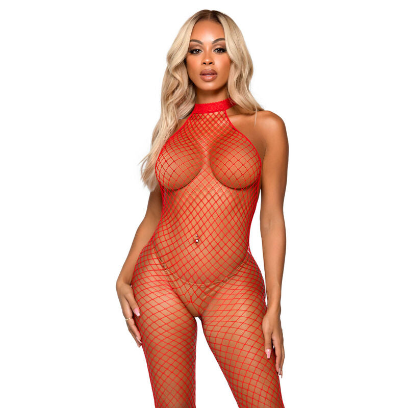 LEG AVENUE - Bodystocking med Racerhals