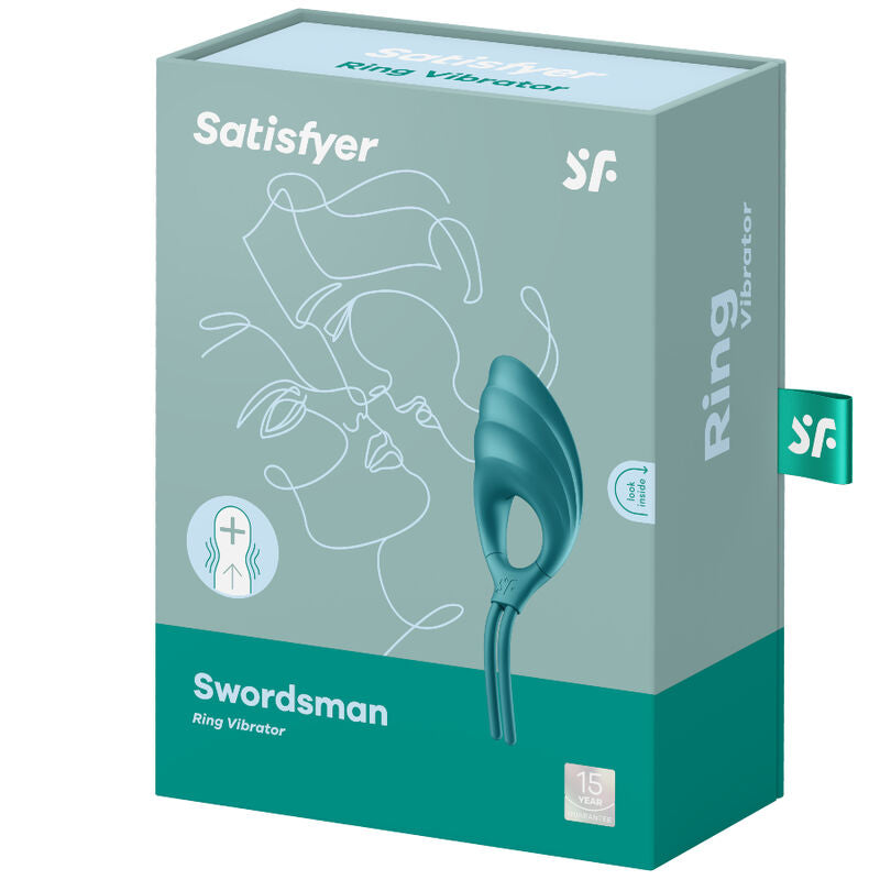 SATISFYER - Vibrerende Penisring Grønn