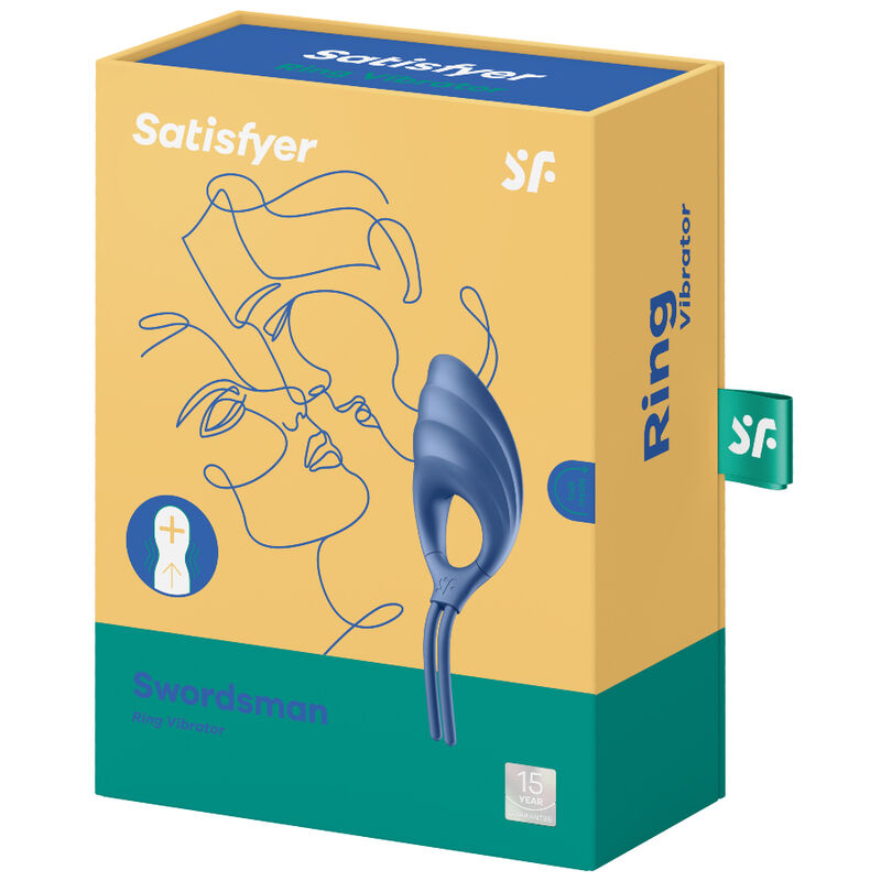 SATISFYER - Vibrerende Penisring Blå