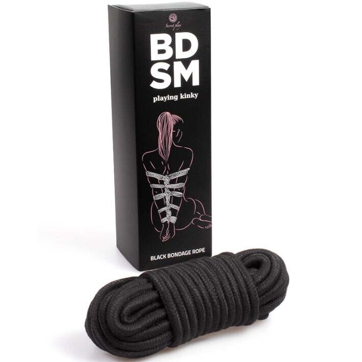 SECRETPLAY - Sort Bondagetau BDSM-kolleksjon