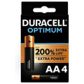DURACELL - Optimum Alkaliske batterier AA LR6 4-pakning