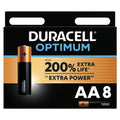 DURACELL - Optimum Alkaliske batterier AA LR6 8-pakning