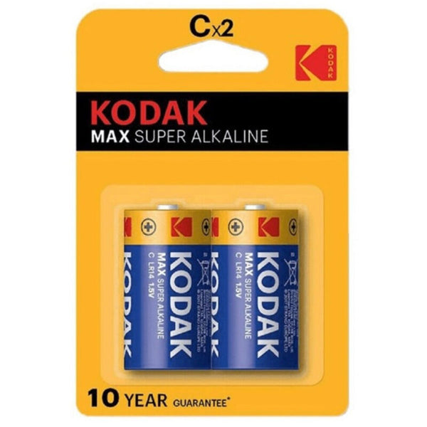 KODAK - C Alkalisk Batteri 2-pk