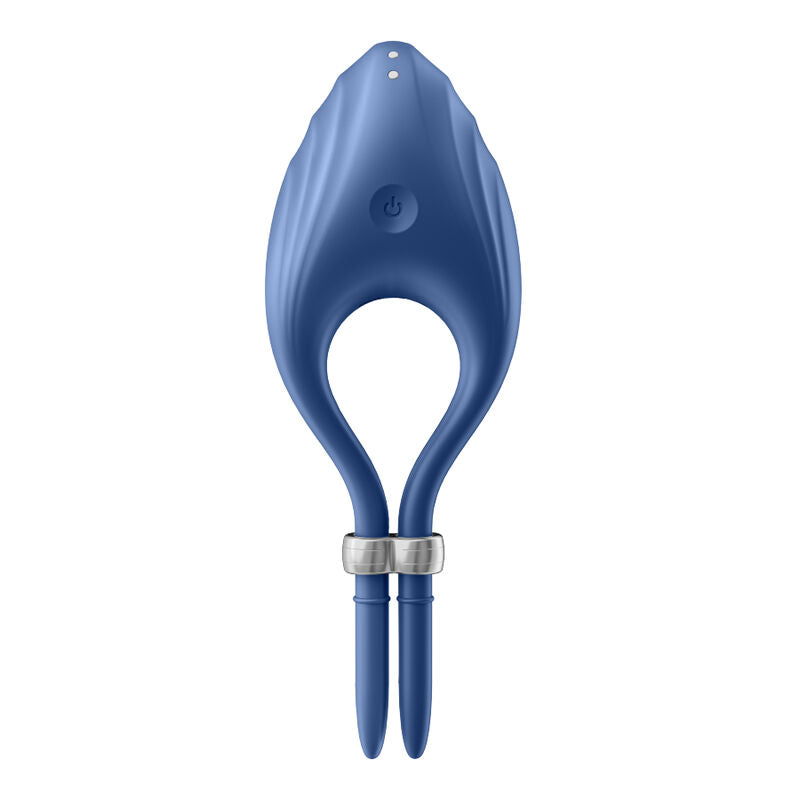 SATISFYER - Vibrerende Penisring Blå