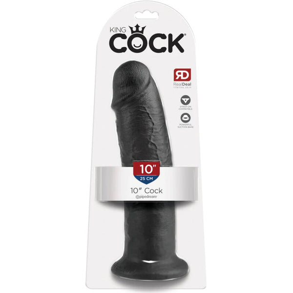 KING COCK - Realistisk Dildo Sort 25 cm