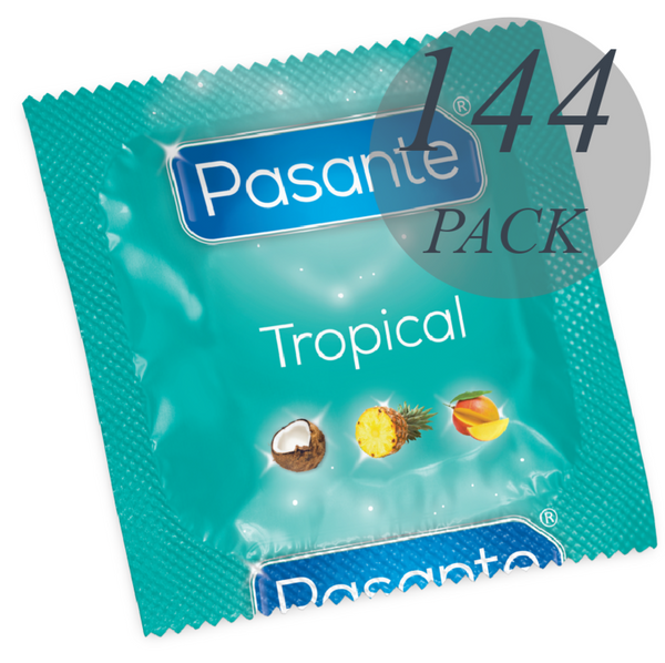 PASANTE - Tropical Kondomer med Smak 144 stk