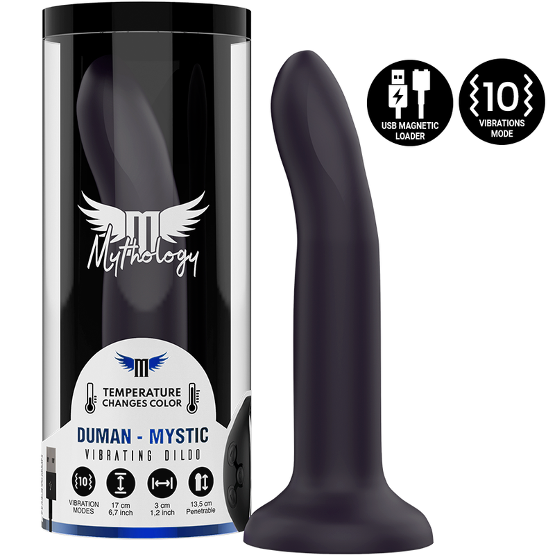 MYTHOLOGY - Duman Mystic Vibrerende dildo M (WatchMe-kompatibel) Fargeskiftende