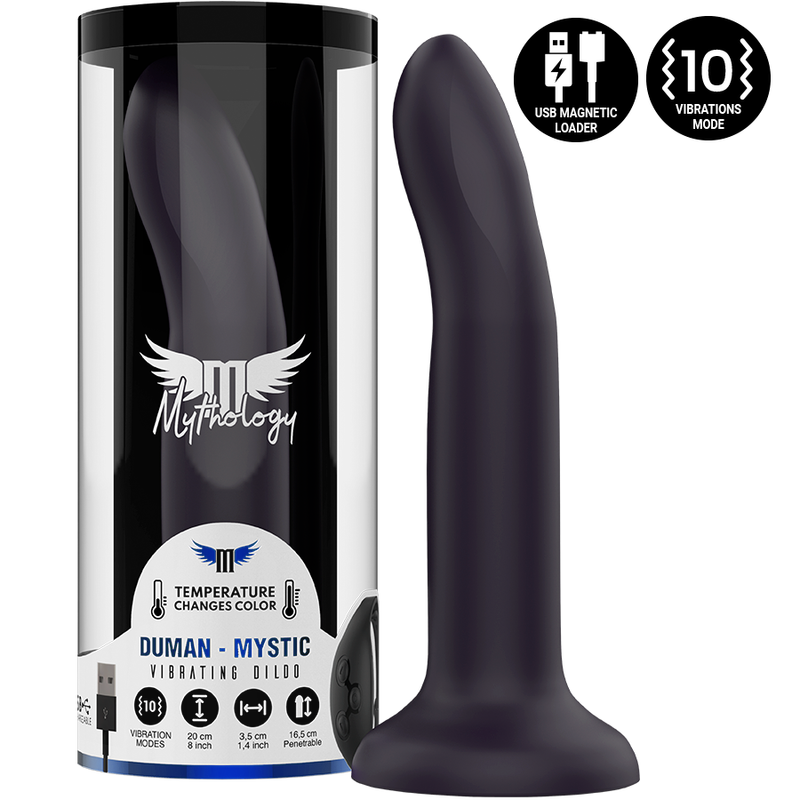 MYTHOLOGY - Duman Mystic Vibrerende dildo L (WatchMe-kompatibel) Fargeskiftende