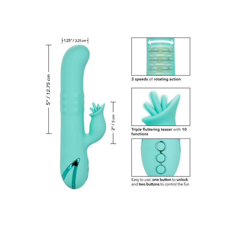 CALEXOTICS - Bel Air Bombshell Rabbitvibrator Lysegrønn