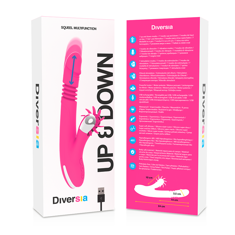 DIVERSIA - Bunny Up & Down Rabbitvibrator 24 cm