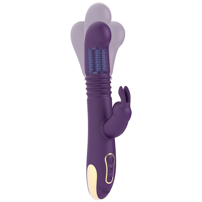 TREASURE - Bastian Rabbit Up & Down Rotator & Vibrator med WatchMe-fjernkontroll