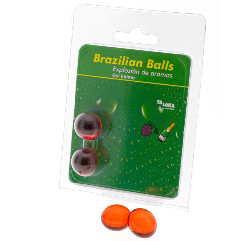 TALOKA - Brasilianske kuler Jordbær & Champagne 2-pk