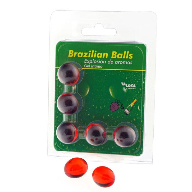 TALOKA - Brasilianske kuler Jordbær & Champagne 5-pk