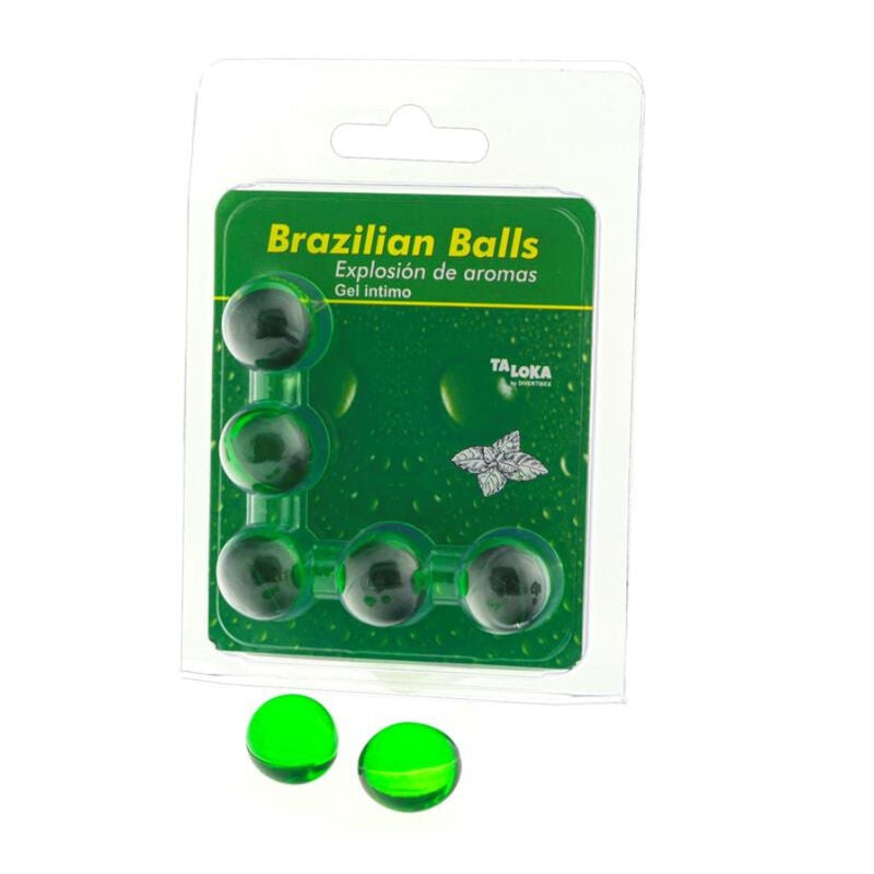 TALOKA - Brazilian Balls Massasjekuler Mynte 5-pakning