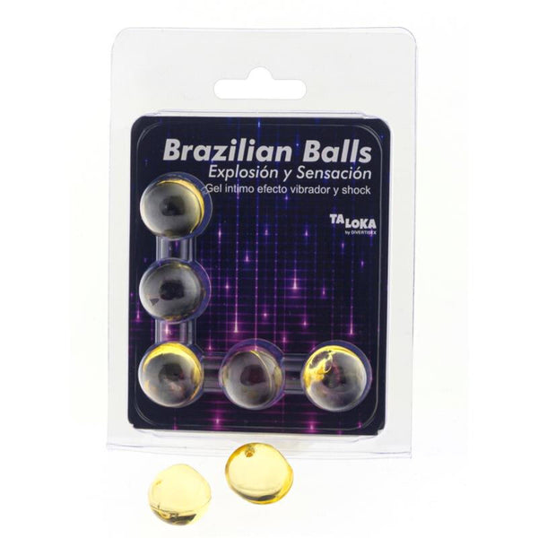 TALOKA - Brazilian Balls Pirrende gelekuler Vibrasjon & sjokkeffekt 5-pakning