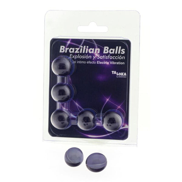 TALOKA - Brazilian Balls Pirrende gelekuler Elektrisk vibrasjon 5-pakning