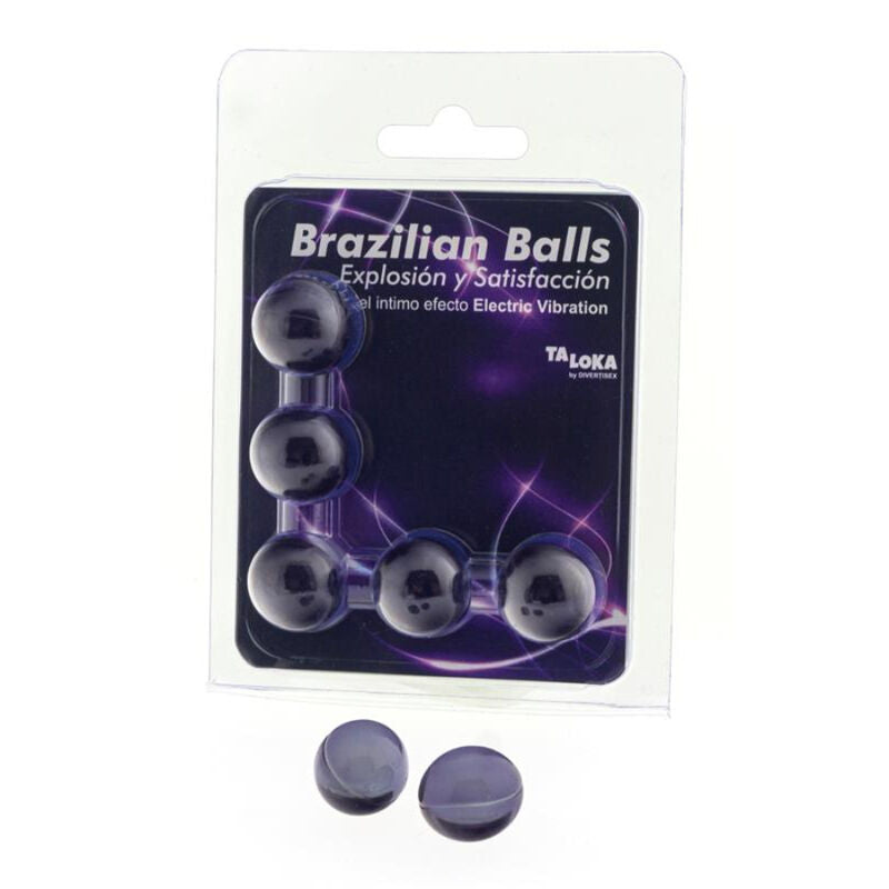 TALOKA - Brazilian Balls Pirrende gelekuler Elektrisk vibrasjon 5-pakning