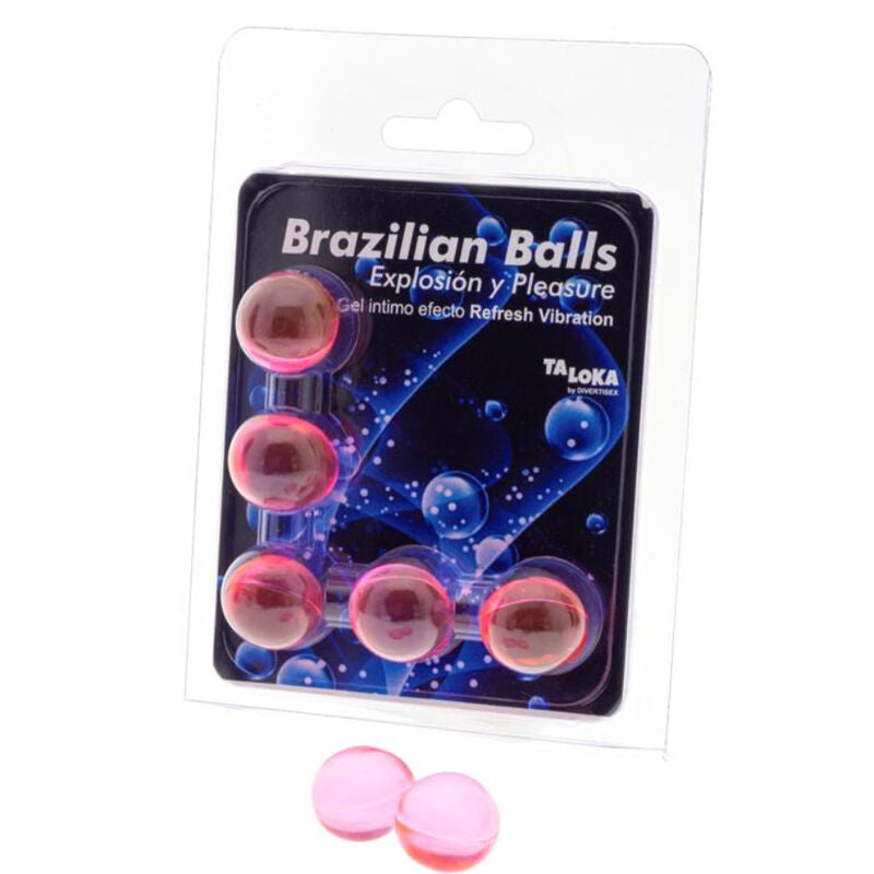 TALOKA - Brazilian Balls Pirrende gelekuler Forfriskende vibrasjon 5-pakning