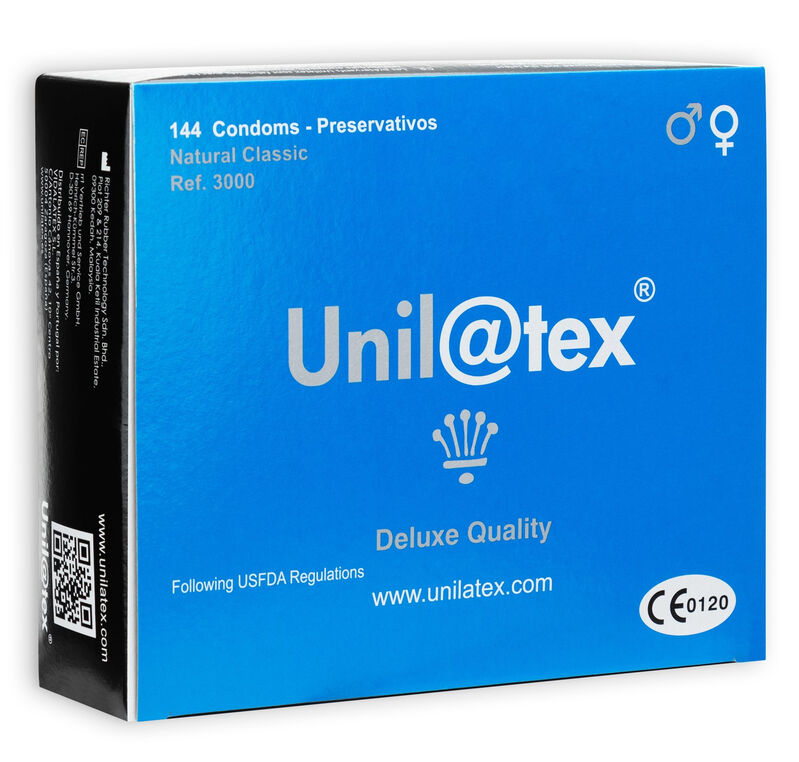 UNILATEX - Natural Kondomer Storpakning 144 stk