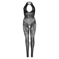 LEG AVENUE - Sømløs Bodystocking i nett med rhinestones