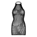 LEG AVENUE - Minikjole med rhinestones og halterhals