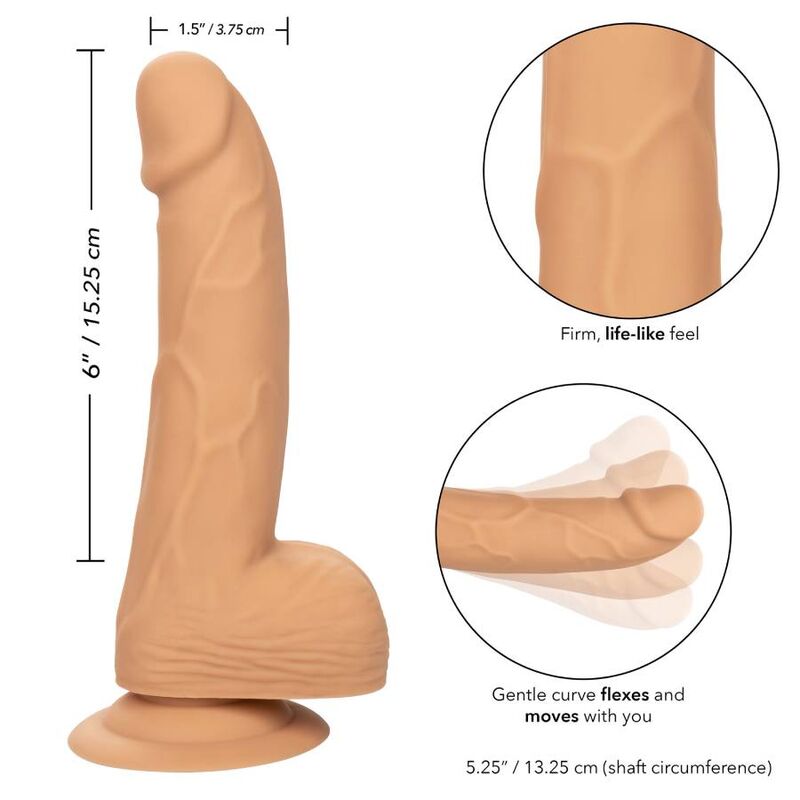 CALEXOTICS - Silicone Studs Realistisk dildo 15 cm