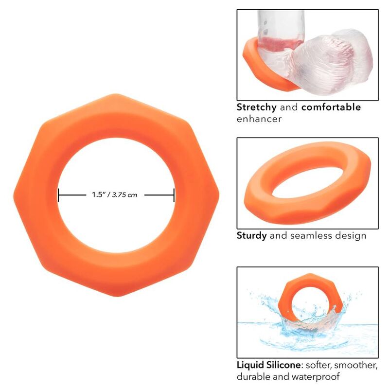 CALEXOTICS - Alpha Fleksibel Penisring Oransje