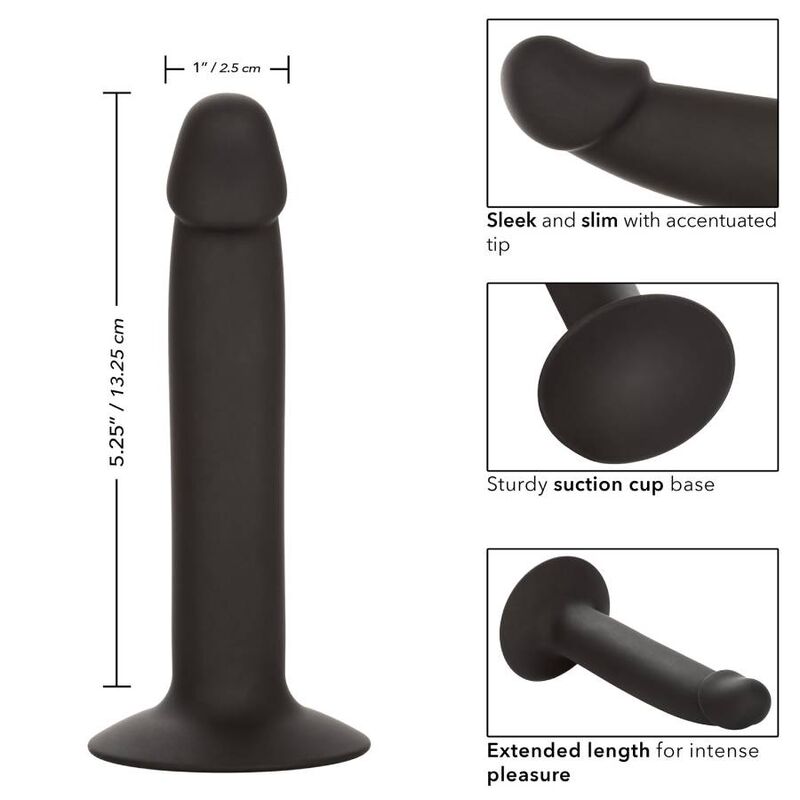 CALEXOTICS - Slim Anal Stud Analplugg med sugekopp