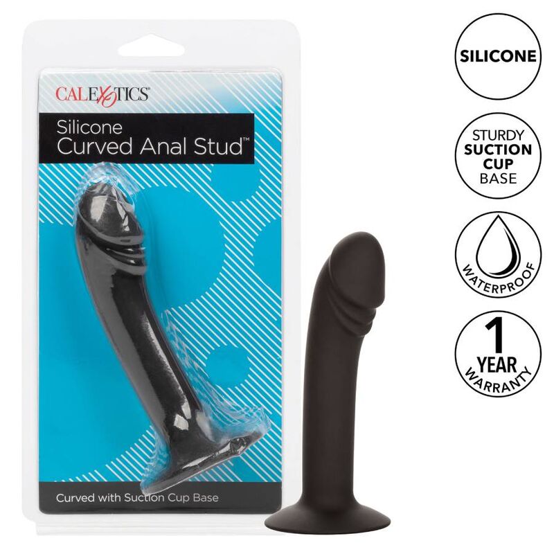CALEXOTICS - Silicone Curved Anal Stud med Sugekopp
