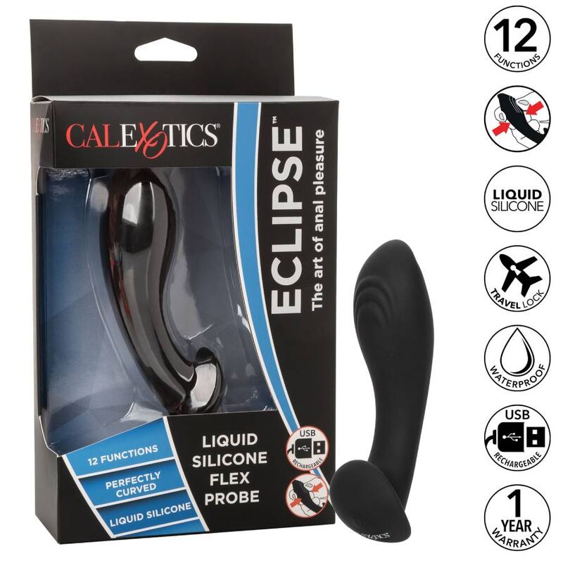 CALEXOTICS - Eclipse Vibrerende analplugg i flytende silikon