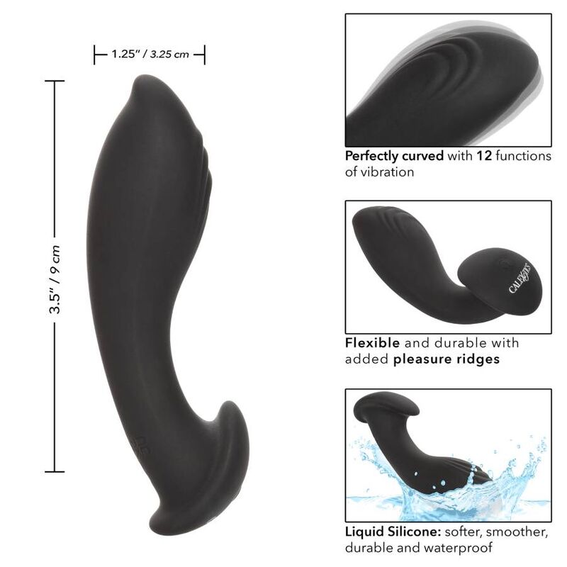 CALEXOTICS - Eclipse Vibrerende analplugg i flytende silikon