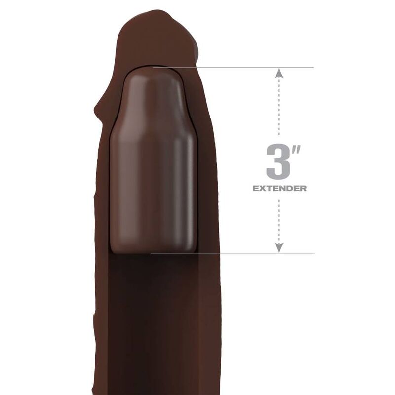 FANTASY X-TENSIONS - Pipedreams W Hul Strap-on Brun 17,78 cm
