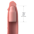 FANTASY X-TENSIONS - Penissleeve 22,86 cm + plugg Flesh