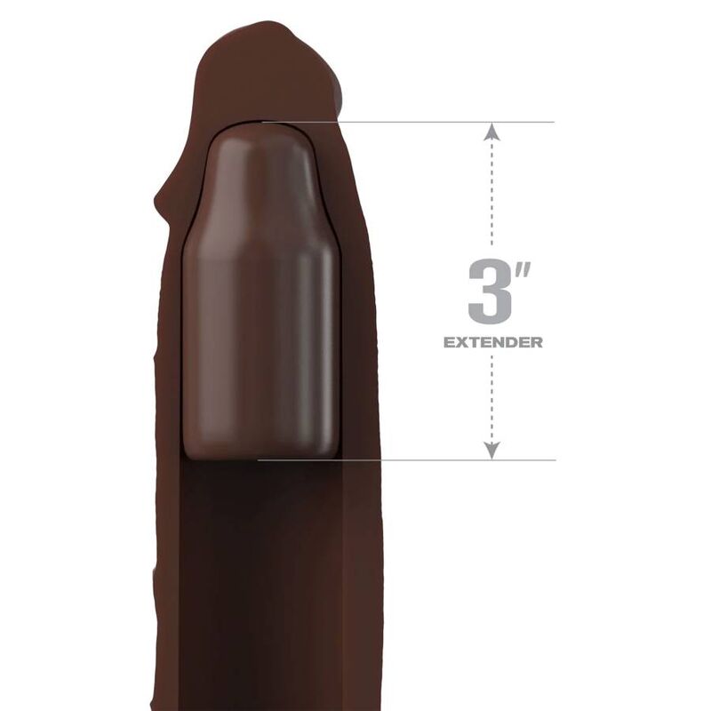 FANTASY X-TENSIONS - Pipedreams Penisforlenger Brun 22,86 cm